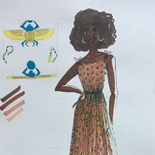 Egito Antigo | Coleção para CCBB. Un progetto di Fashion design, Illustrazione di moda, Stampa, Illustrazione tradizionale, Disegno e Disegno artistico di Beatriz Queiroz - 16.11.2020