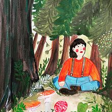 My project for course: Sketchbook Techniques for Children's Illustration. Character Design, Pencil Drawing, Children's Illustration, Sketchbook, Gouache Painting, and Picturebook project by k.makolina - 03.07.2023