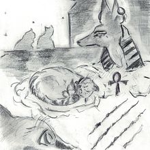 Magico felino. Projekt z dziedziny Trad, c i jna ilustracja użytkownika Giovanna Buonincontri - 08.03.2023