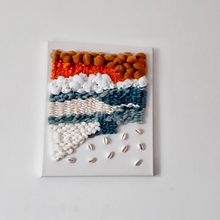 Meu projeto do curso: Tecelagem, bordado e punch needle: criação de pintura têxtil Ein Projekt aus dem Bereich Erweiterungsentwicklung, H, werk, Stickerei, Dekoration von Innenräumen, Weben, Punch needle, Weben und Textildesign von Natália Magalhães - 06.03.2023