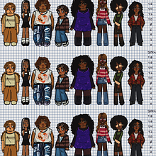 lineup de personajes . Character Design project by Alejandro Castro - 02.17.2023