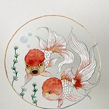 My project for course: Watercolor with Filigree and Metallic Details. Projekt z dziedziny Trad, c, jna ilustracja,  Malarstwo, Malowanie akwarelą, R, sunek botaniczn, Ilustracja naturalist, czna, Malarstwo dekorac i jne użytkownika daniwu - 08.03.2023
