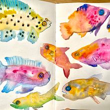 My project for course: Creative Watercolor Sketching for Beginners. Traditional illustration, Sketching, Creativit, Drawing, Watercolor Painting, and Sketchbook project by karenmartinez28 - 03.09.2023
