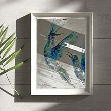 Colibri. Watercolor Painting, Traditional illustration, and Fine Arts project by Ana Mioli - 03.09.2023