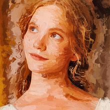 She is Tamzin Merchant as Georgiana Darcy - Pride and Prejudice 2005 - Discover Your Inner Artist: The Ultimate Digital Portrait Painting Course on Domestika - Project by Rod Lovell. Design, Traditional illustration, Advertising, Pencil Drawing, Drawing, Portrait Drawing, Realistic Drawing, Artistic Drawing, Digital Drawing, Figure Drawing, Colored Pencil Drawing, Arts, Crafts, Fine Arts, Digital Illustration, Painting, Watercolor Painting, Acr, lic Painting, Oil Painting, Digital Painting, Gouache Painting, Matte Painting, Decorative Painting, Portrait Photograph, Portfolio Development, Self-Portrait Photograph, Botanical Illustration, Film, Video, TV, Film Photograph, Br, ing, Identit, Instagram Marketing & Instagram project by Rod Lovell - 03.05.2023