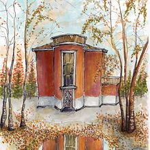Radio House in Lambertseter, Oslo. Un proyecto de Ilustración tradicional de Anja Fauske - 09.03.2023