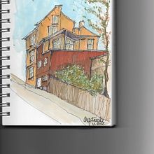 House in Kampen, Olso. Un proyecto de Ilustración tradicional de Anja Fauske - 09.03.2023