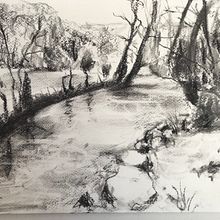 Mein Abschlussprojekt für den Kurs: Realistische Landschaften in Aquarell malen. Projekt z dziedziny  Sztuki piękne,  Malarstwo, Sketching, Malowanie akwarelą i Ilustracja naturalistyczna użytkownika Atelier - 10.03.2023