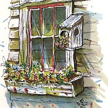 Architectural illustration using colour markers . Un progetto di Illustrazione tradizionale e Architettura di Lynne Wilkinson - 11.03.2023