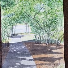 My project for course: Painting Realistic Watercolor Landscapes. Fine Arts, Painting, Sketching, Watercolor Painting, and Naturalistic Illustration project by Dorothy Mullenix - 03.11.2023