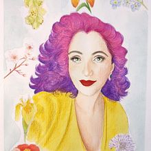 Meu projeto do curso: Retrato ilustrado em aquarela. Traditional illustration, Fine Arts, Painting, Drawing, Watercolor Painting, Portrait Drawing, and Artistic Drawing project by Aline Ferreira Alves da Silva - 03.11.2023