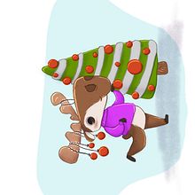 Yule (Chirstmas) . Traditional illustration project by Natasha Baroldy - 03.12.2023