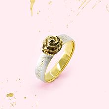 Rosenring Silber/Gold. Jewelr, and Design project by Angela Schuchart - 03.12.2023