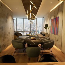 Departamento Mitikah. 3D, Architecture, Interior Architecture, Digital Architecture, 3D Design, and ArchVIZ project by Marco Antonio - 03.09.2023