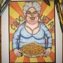 CROQUETAS . Un proyecto de Ilustración tradicional de Basilio - 12.03.2023