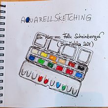 Mein Abschlussprojekt für den Kurs: Aquarellsketching: Drück deine Ideen aus  Ein Projekt aus dem Bereich Traditionelle Illustration, Skizzenentwurf, Kreativität, Zeichnung, Aquarellmalerei und Sketchbook von tintulantus - 12.03.2023