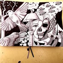 My project for course: Dreamlike Illustration: Draw Your Imagination. Traditional illustration, Drawing & Ink Illustration project by jo_lynn13 - 03.09.2023
