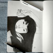 Mon projet du cours : Carnet de portraits : explorez le visage humain. Projekt z dziedziny Sketching,  R, sunek, Portret,  R, sunek art, st, czn i Sketchbook użytkownika Lauralee Dumez - 12.03.2023