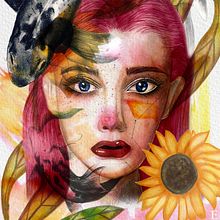 Mi proyecto del curso: Retrato ilustrado en acuarela🍂👩‍🦰🌻. Ilustração tradicional, Artes plásticas, Pintura, Desenho, Pintura em aquarela, Desenho de retrato, e Desenho artístico projeto de Estefanía Jiménez - 01.03.2023