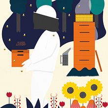 My project for course: Stylized Vector Illustration with Color and Character. Traditional illustration, Graphic Design, Vector Illustration, and Digital Illustration project by Ricarda Schneider - 03.12.2023