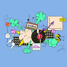 Billboard: Deep Dive Into Distribution. Traditional illustration, and Editorial Design project by Ana Pérez López - 06.30.2022