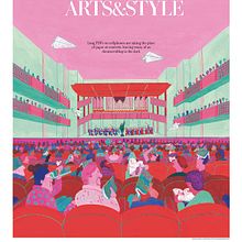 Cover for ARTS & STYLE of the Washington Post Ein Projekt aus dem Bereich Traditionelle Illustration, Editorial Illustration, Farbenlehre und Musik von MIGUEL PANG LY - 13.03.2023