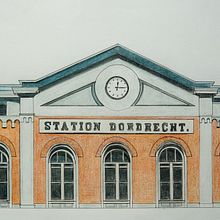 Mijn project van de cursus: Creëer gedetailleerde architecturale illustraties met realisme: Station Dordrecht. Un proyecto de Arquitectura, Bocetado, Dibujo, Dibujo realista e Ilustración arquitectónica de Ruud van Unen - 13.03.2023