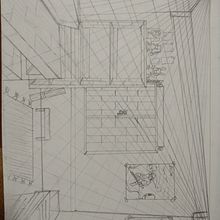 Mi proyecto del curso: Perspectiva artística: espacios desde tu punto de vista. Un progetto di Illustrazione tradizionale, Architettura, Disegno e Illustrazione architettonica di rubizurita_x_1314 - 13.03.2023