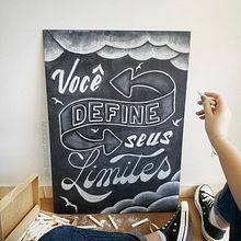 Meu projeto do curso: Lettering com giz para murais. Un projet de Lettering, Lettering manuel , et Art urbain de Letícia Cardoso - 07.03.2023