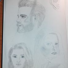 Mi proyecto del curso: Sketchbook de retrato: explora el rostro humano . Schițe, Desen, Desen de portret, Desen artistic și Caiet de schițe de Patricia Vallecillo Hernández - 03.13.2023