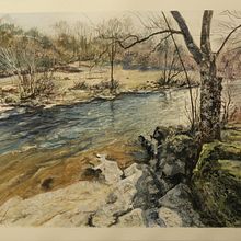 Mi proyecto del curso: Pintura de paisajes realistas con acuarela. Un proyecto de Bellas Artes, Pintura, Bocetado, Pintura a la acuarela e Ilustración naturalista				 de Jose Antonio Muñoz Díez - 14.03.2023