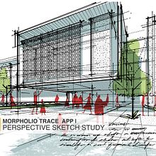 Morpholio Trace / Perspective Sketch Study. Architecture, Design, and Traditional illustration project by AMIN ZAKARIA - 03.14.2023