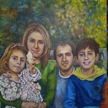 Um dia feliz. Un proyecto de Pintura al óleo de cristina santiago - 14.01.2023