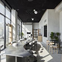 Drop Cafe Abu Dhabi. Un progetto di Interior design di Pallavi Dean - 14.03.2023