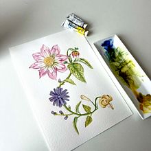 Acuarela realista para composiciones botánicas. Un progetto di Illustrazione tradizionale, Pittura, Disegno, Pittura ad acquerello e Illustrazione botanica di tolozaromy - 11.03.2023
