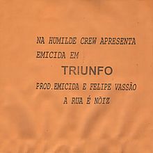 "Triunfo" - Emicida (produção e composição). Music project by Felipe Vassão - 03.14.2023