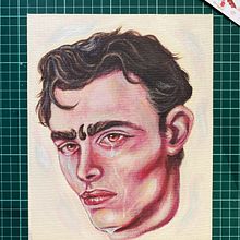 Original en acrilico y gouache / Chico llorando . Un progetto di Pittura di Carlos Martín - 14.03.2023