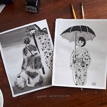 Mi proyecto del curso: Introducción a la ilustración con tinta china. Un progetto di Illustrazione tradizionale, Belle arti, Disegno e Illustrazione con inchiostro di Adriana Salgado - 14.03.2023