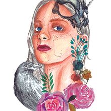 Mi proyecto del curso: Retrato ilustrado en acuarela . Ilustrație tradițională, Arte plastice, Pictura, Desen, Pictură în acuarelă, Desen de portret și Desen artistic de Carla Huamani Berrio - 03.11.2023