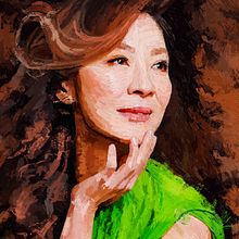 She is Michelle Yeoh 楊紫瓊 - Digital Portrait Painting for Dummies: The Ultimate Course on Domestika - Project by Rod Lovell. Design, Traditional illustration, Advertising, Film, Video, TV, Film, Film Photograph, Pencil Drawing, Drawing, Portrait Drawing, Realistic Drawing, Artistic Drawing, Arts, Crafts, Fine Arts, Digital Illustration, Portrait Photograph, Portfolio Development, Self-Portrait Photograph, Photograph, Painting, Watercolor Painting, Acr, lic Painting, Oil Painting, Digital Painting, Gouache Painting, Matte Painting, Decorative Painting, Decoration, Interior Decoration, Digital Drawing, Figure Drawing, Colored Pencil Drawing, Botanical Illustration, and Editorial Illustration project by Rod Lovell - 05.15.2024
