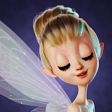 Tinker Bell 🧚‍♀️ ✨. 3D, Design, 3D Modeling, 3D Character Design, 3D Design, Graphic Design, and Character Design project by Adrián Pastorizzo - 03.15.2023