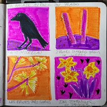 Mon projet du cours : Journal intime illustré : pratiquez au quotidien la pleine conscience. Fine Arts, Sketching, Creativit, Drawing, and Sketchbook project by Solweig Gerbier - 03.15.2023