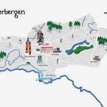 My project for course: Illustrated Map Creation: Reflecting a City's Essence. Projekt z dziedziny Trad, c, jna ilustracja, Infografika,  R, sunek, Ilustracja c, frowa, Malarstwo c i frowe użytkownika annelies_geeraert - 15.03.2023