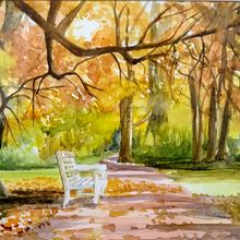 Mi proyecto del curso: Paisajes de ensueño con acuarela: plasma la luz. Painting, and Watercolor Painting project by Guillermo Milone - 03.16.2023