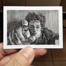 Movies Mini Sketchcards. Un progetto di Illustrazione tradizionale, Illustrazione con inchiostro, Disegno a matita, Disegno e Disegno di ritratti di Alberto Russo - 16.03.2023