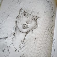 Meu projeto do curso: Caderno de retratos: explore o rosto humano. Sketching, Drawing, Portrait Drawing, Artistic Drawing, and Sketchbook project by Luara Rios - 03.16.2023
