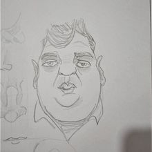 Mi proyecto del curso: Retrato en caricatura con grafito. Traditional illustration, Drawing, and Portrait Drawing project by gilliton77 - 03.16.2023