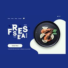 Fres Sea Food Brand Concept. Un progetto di Design, Graphic design, UX / UI, Web design, Progettazione di applicazioni e Creatività di karthi keyan - 16.03.2023