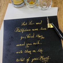 My project for course: English Calligraphy from A to Z. Un projet de Calligraphie de Vivian Mar - 17.03.2023