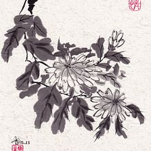 My project for course: Introduction to Sumi-e Painting Ein Projekt aus dem Bereich Traditionelle Illustration, Bildende Künste, Malerei, Zeichnung und Illustration mit Tinte von Trang Chibi - 17.03.2023